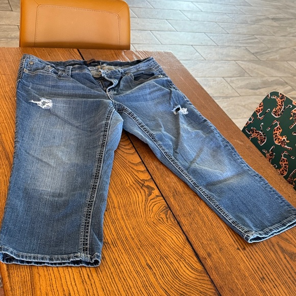 Seven7 Blue Ankle & Cropped Jeans - Picture 1 of 7